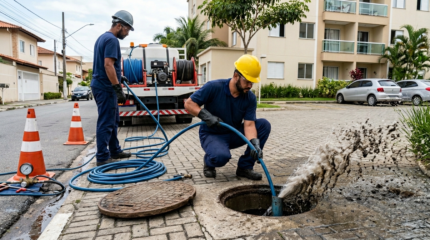 Desobstrução com Alta Pressão em Recife‑PE