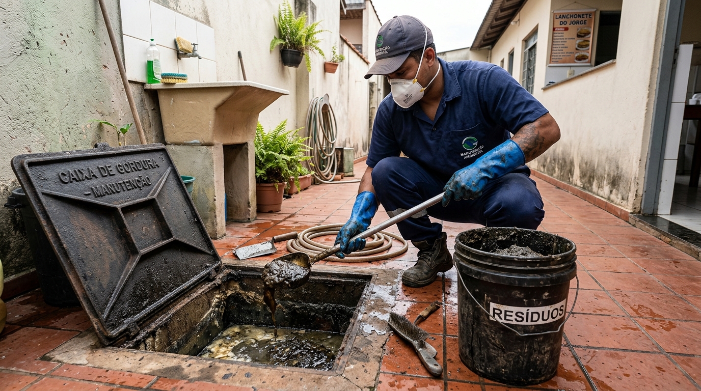 Manutenção de Caixa de Gordura em Recife‑PE